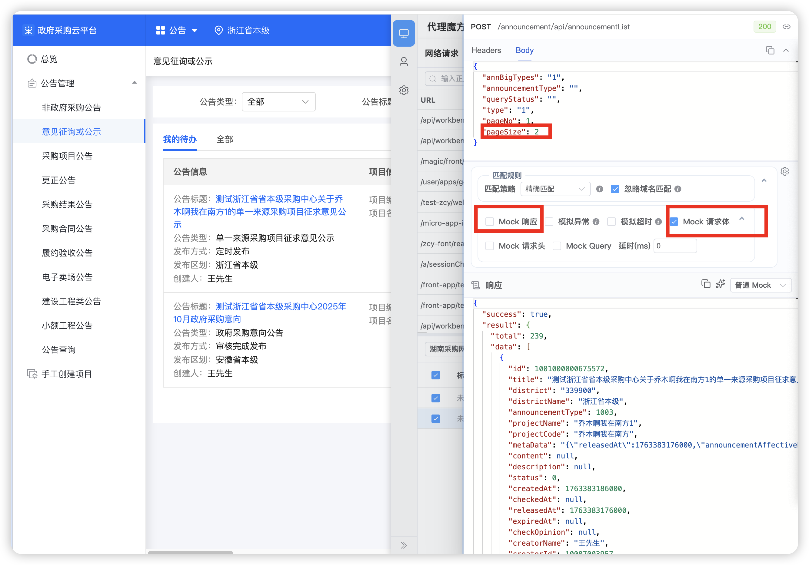 入参 Mock